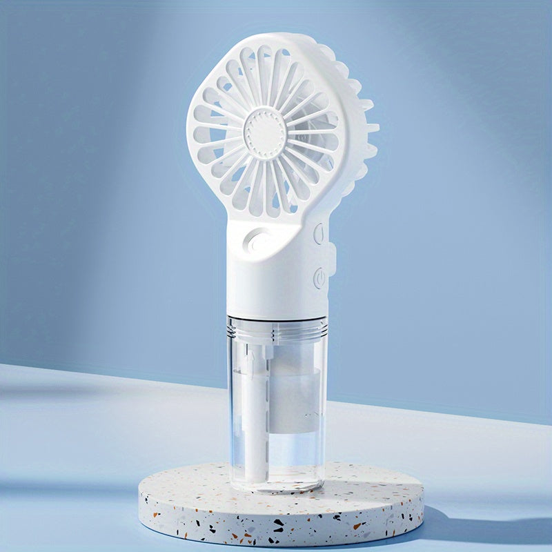 Rapid Cooling Rechargeable Handheld Misting Fan Steamer