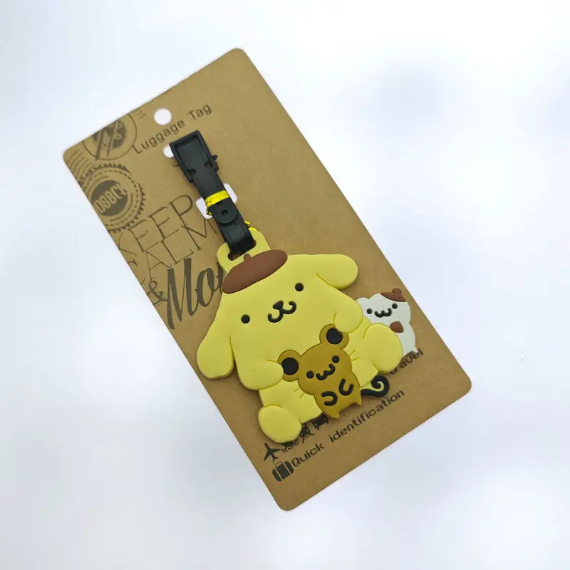 Sanrio Pochacco Keroppi Kuromi Melody Luggage Tag Travel Accessories