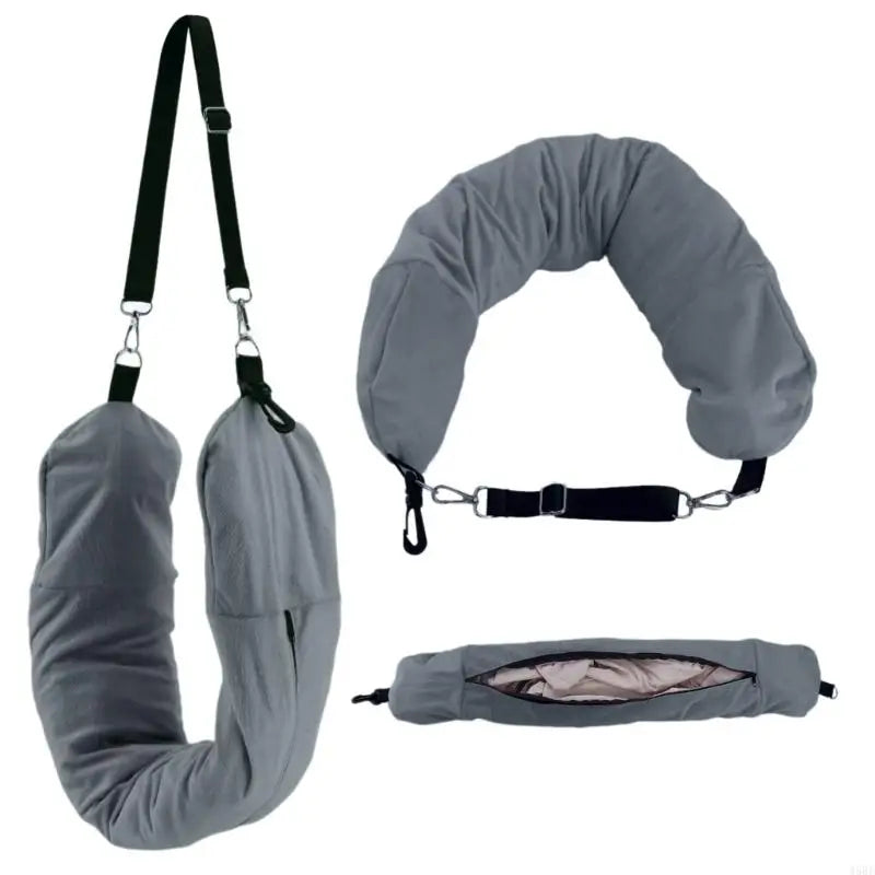 Stuffable Neck Pillow Fillable Travel Pillow and Storage Bag - Passport Outfitters Apparel