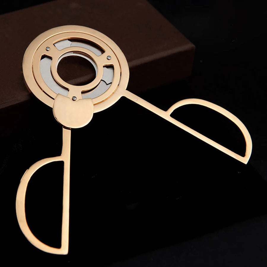 Flame Lover Cuba Cigar Cutter Guillotine Puncher Scissors Knife Stainless Steel 3 Sharp Blades Cutting Accessories Gold Plated by Passport Outfitters