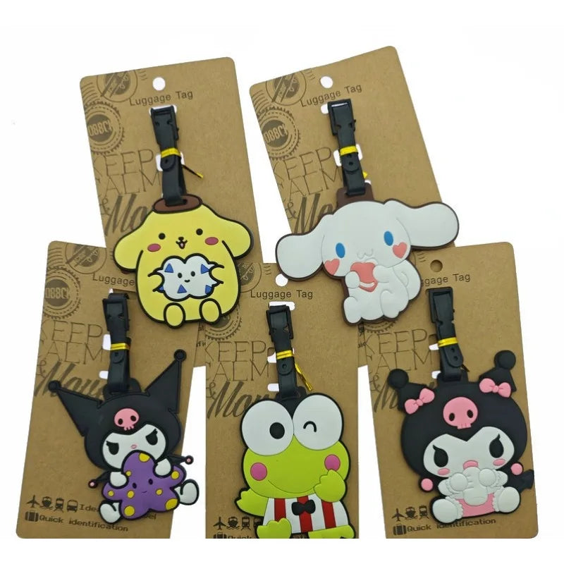 Sanrio Pochacco Keroppi Kuromi Melody Luggage Tag Travel Accessories