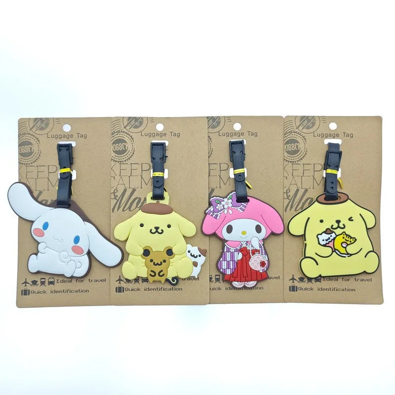 Sanrio Pochacco Keroppi Kuromi Melody Luggage Tag Travel Accessories