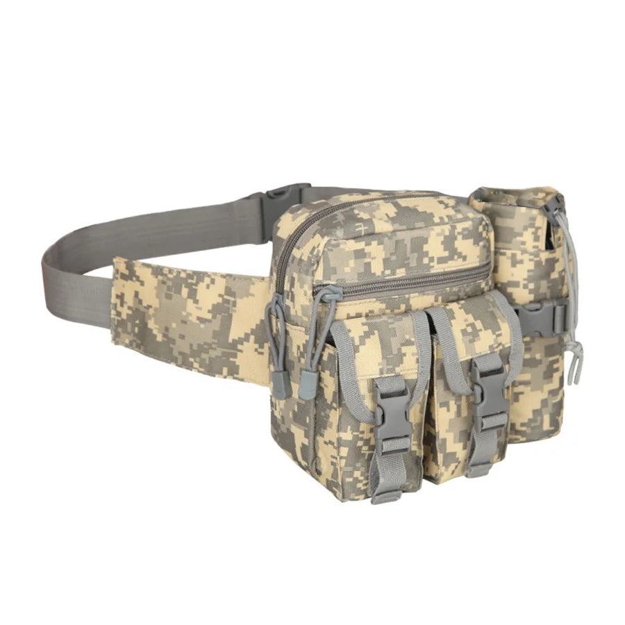 Multi-sport water bottle waist bag is detachable and suitable for outdoor sports such as mountaineering, camping, and hiking by Passport Outfitters
