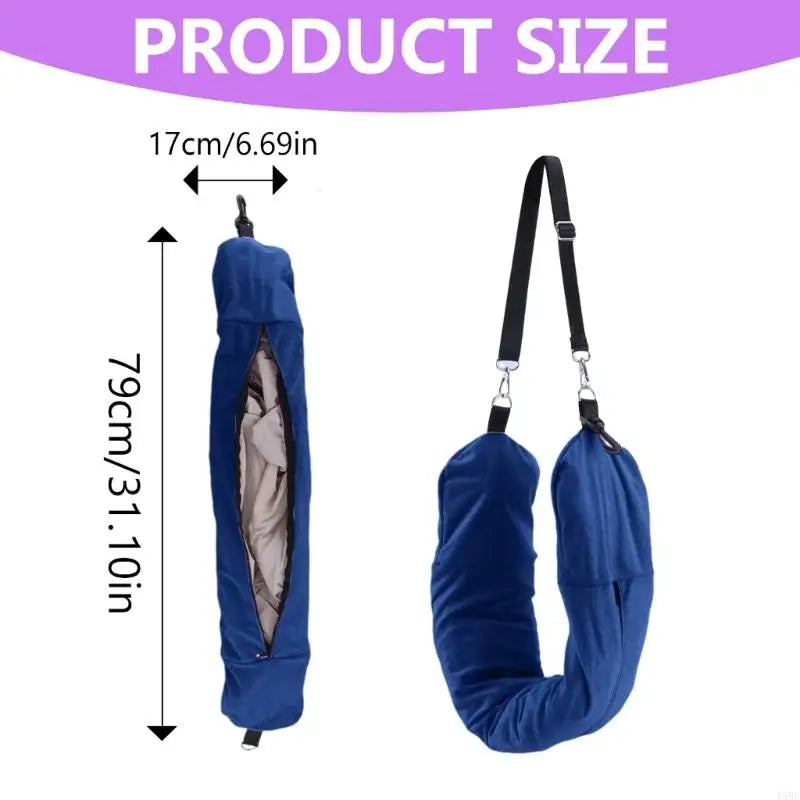 Stuffable Neck Pillow Fillable Travel Pillow and Storage Bag - Passport Outfitters Apparel