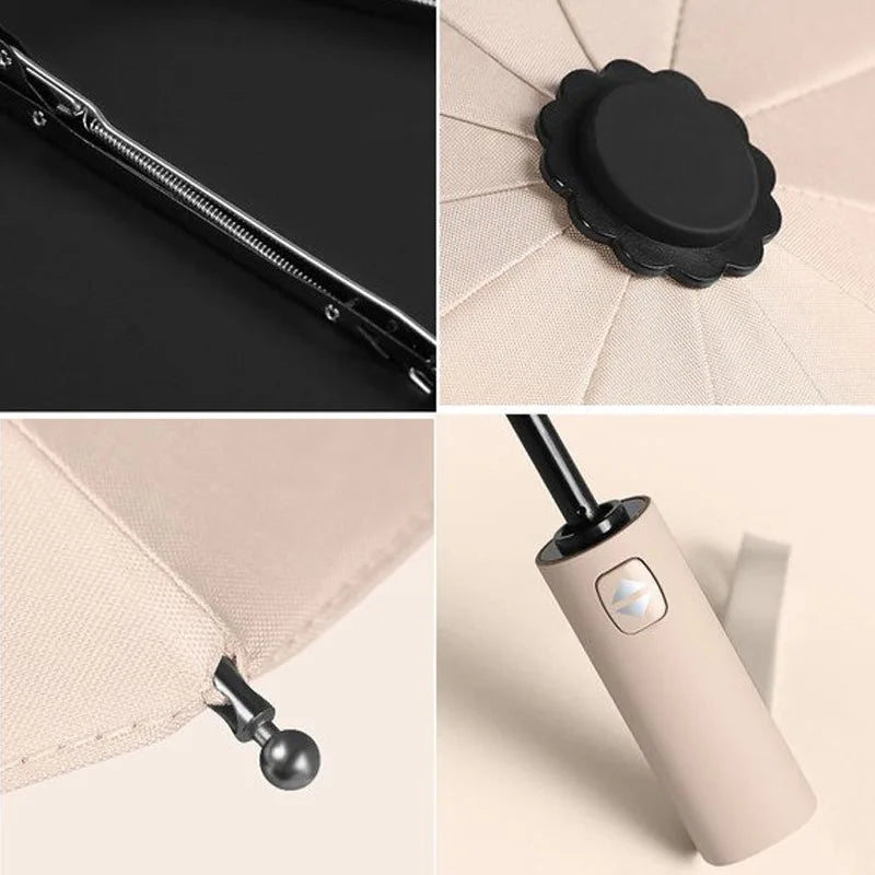 12 Bone Morandi Fully Automatic Travel Umbrella