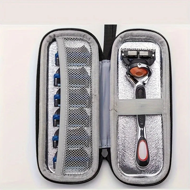 Razor Case - Portable & Multifunctional Travel Organizer for Beard and Mustache Grooming Essentials by Passport Outfitters