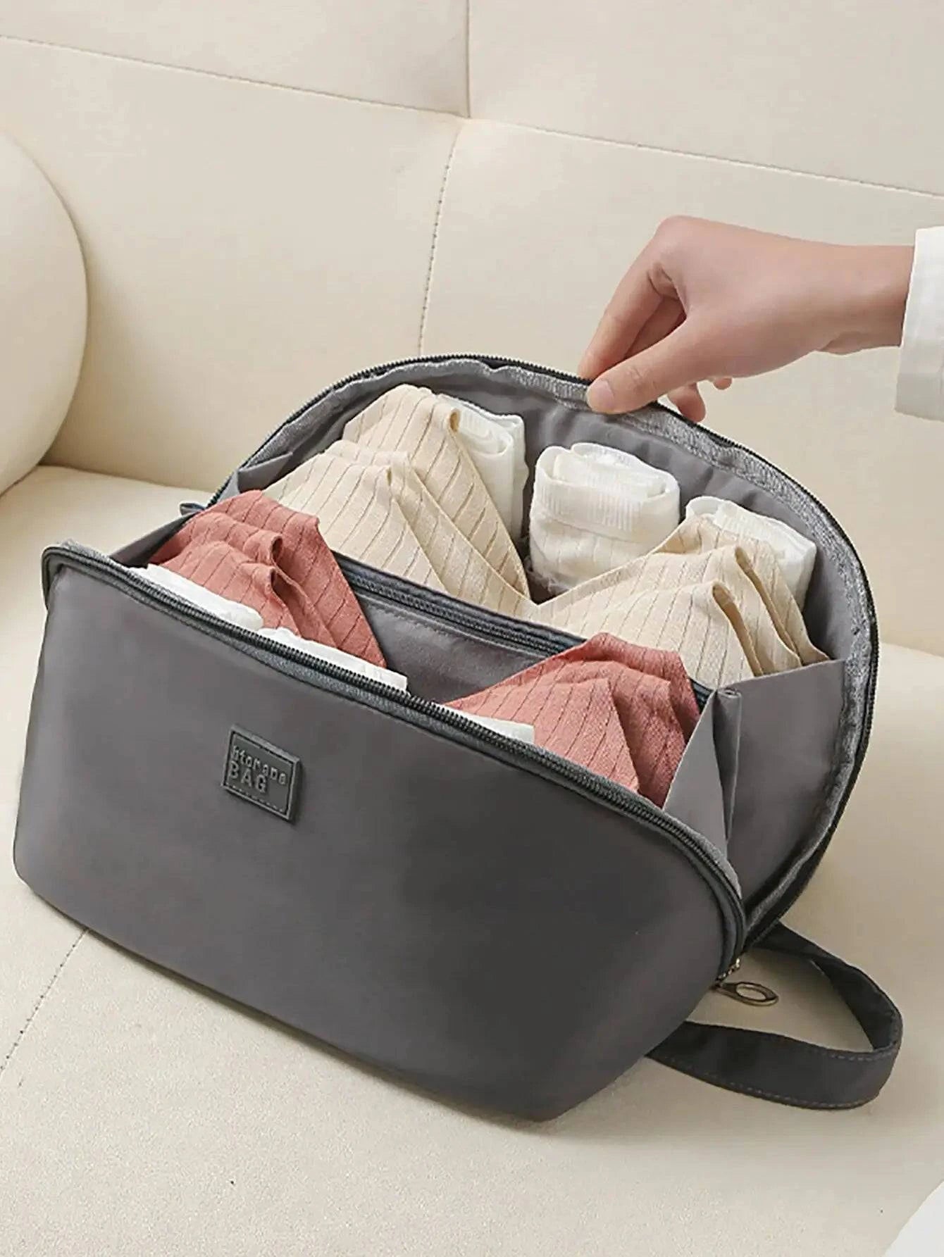 Daily Travel Bag For Underwear Cosmetics Makeup Travel Organizer Bag Wardrobe Closet Clothe Pouch Socks Panties Bra Bags Travel - Passport Outfitters Apparel