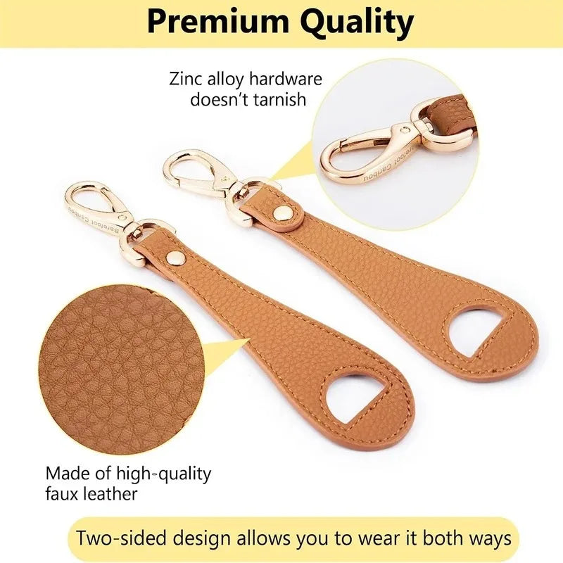 Travel Hat Clip Leather Simple Golf Baseball Hat Clip Summer Hat Strap Towel Glove Storage Wallet Buckle Hands-free Latch Clip by Passport Outfitters