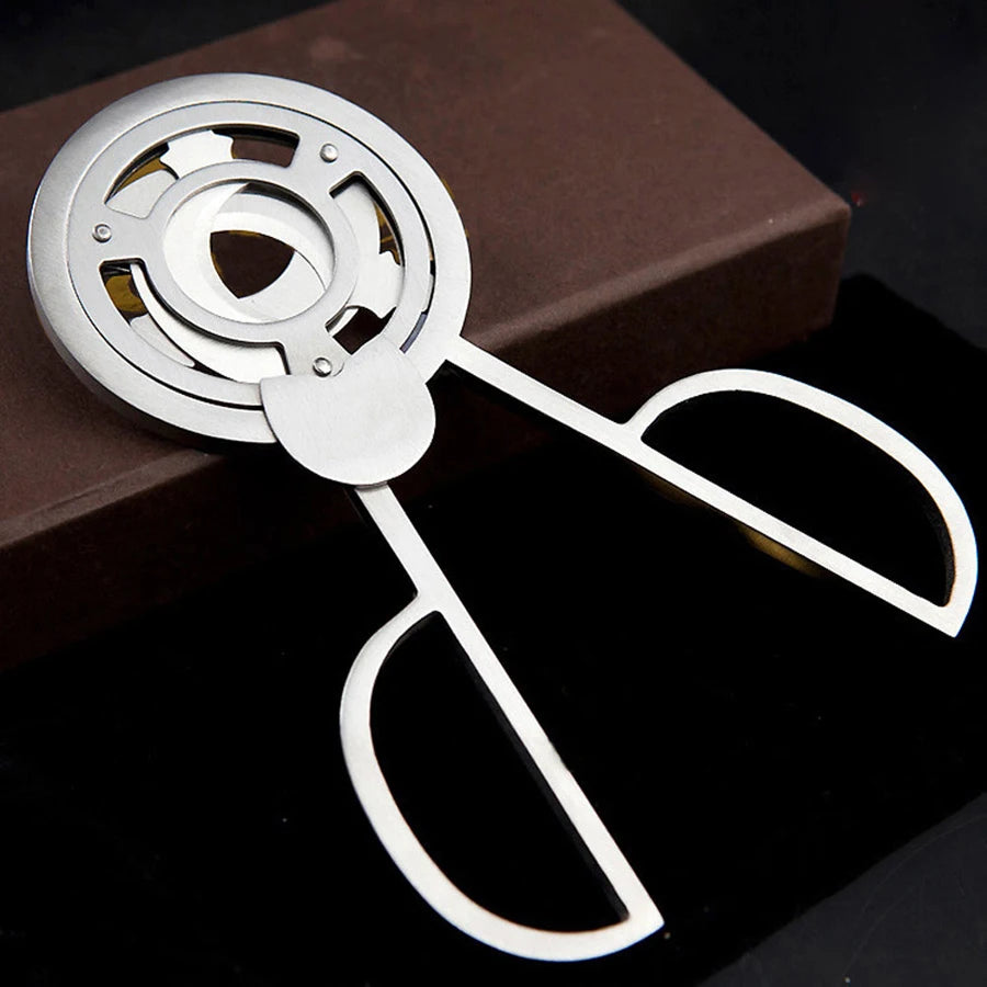 Flame Lover Cuba Cigar Cutter Guillotine Puncher Scissors Knife Stainless Steel 3 Sharp Blades Cutting Accessories Gold Plated by Passport Outfitters