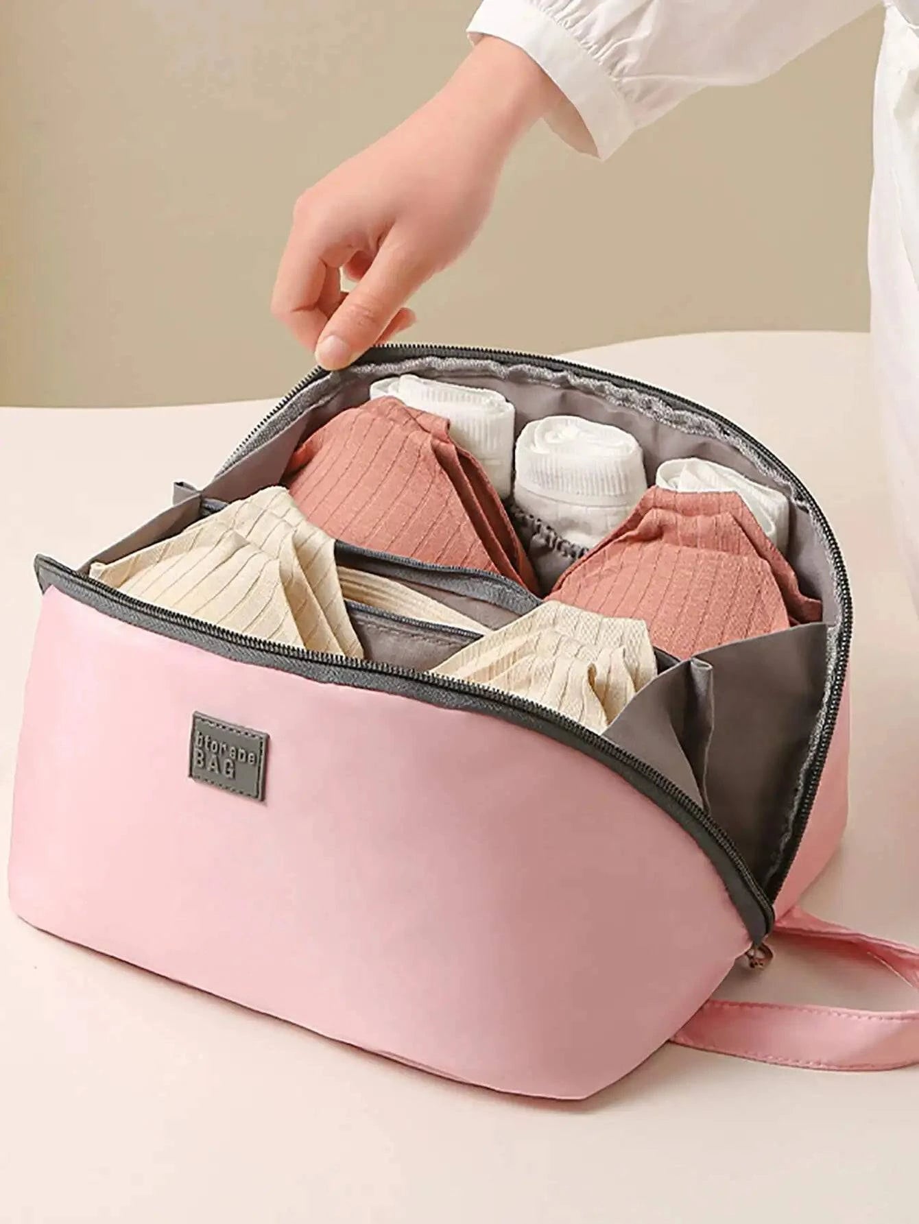 Daily Travel Bag For Underwear Cosmetics Makeup Travel Organizer Bag Wardrobe Closet Clothe Pouch Socks Panties Bra Bags Travel - Passport Outfitters Apparel