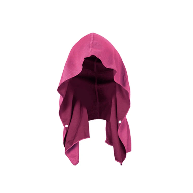 Cooling Hoodie Towel- Hood Towel, Evaporative Cool Technology, Cools Instantly When Wet, , Great for Sports, Fitness, Gym by Passport Outfitters