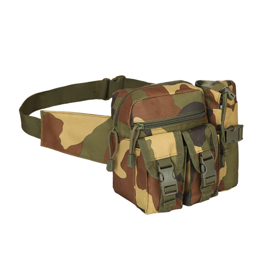 Multi-sport water bottle waist bag is detachable and suitable for outdoor sports such as mountaineering, camping, and hiking by Passport Outfitters