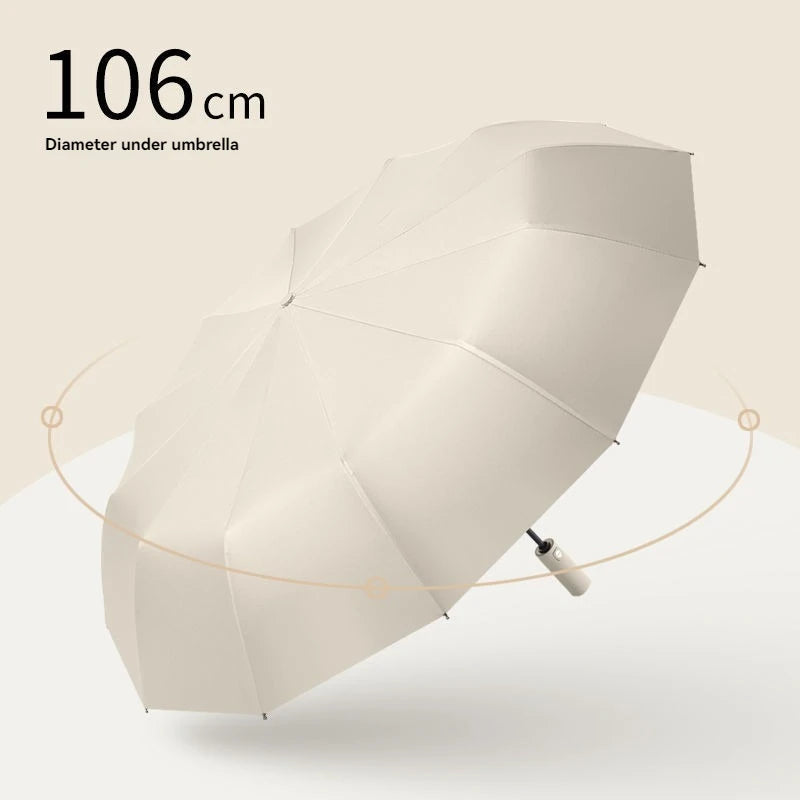 12 Bone Morandi Fully Automatic Travel Umbrella