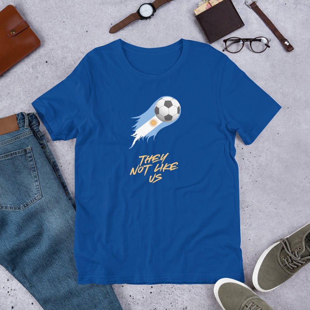 Argentina Futbol Not like Us t-shirt - Passport Outfitters Apparel