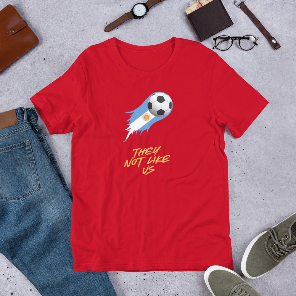Argentina Futbol Not like Us t-shirt - Passport Outfitters Apparel