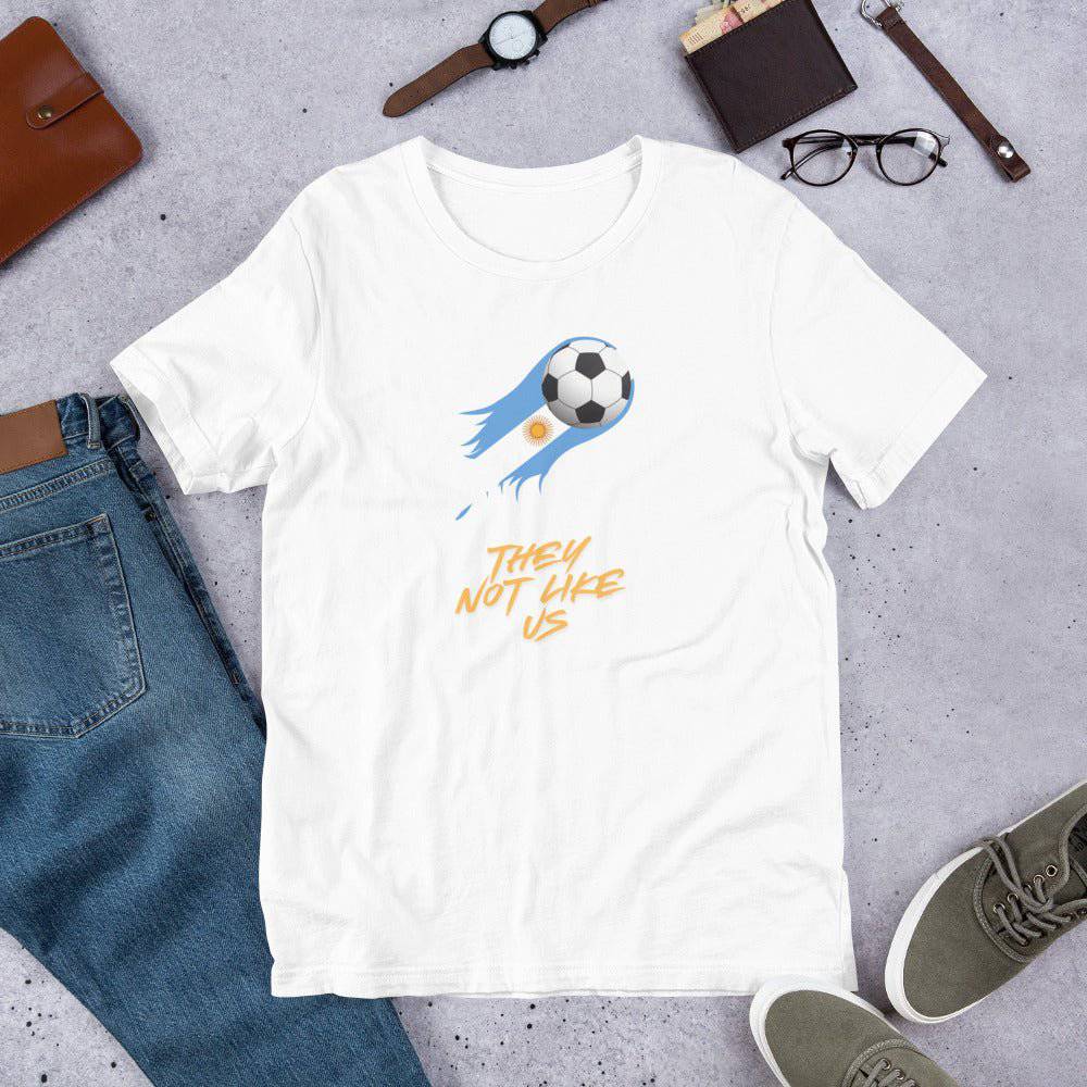 Argentina Futbol Not like Us t-shirt - Passport Outfitters Apparel
