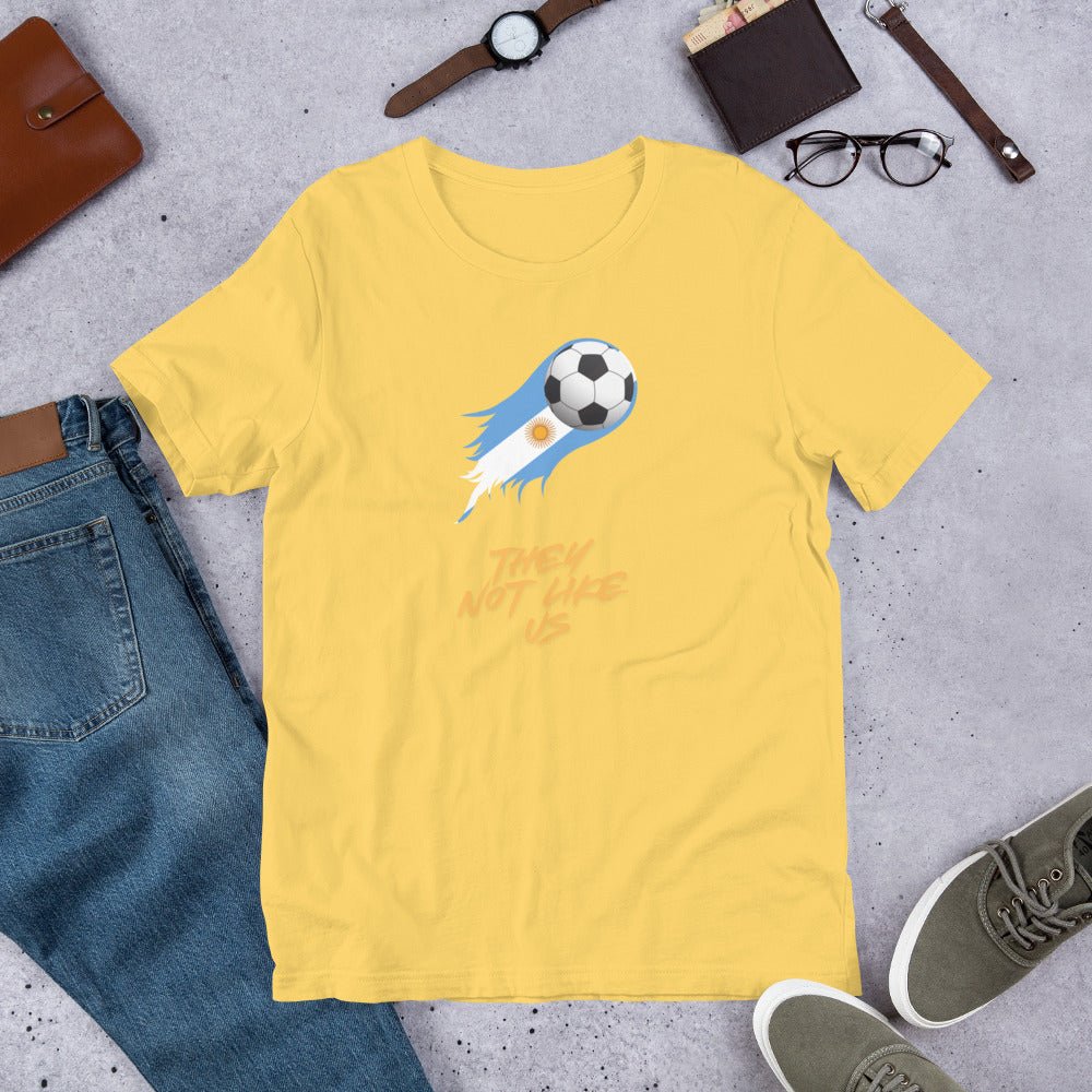 Argentina Futbol Not like Us t-shirt - Passport Outfitters Apparel