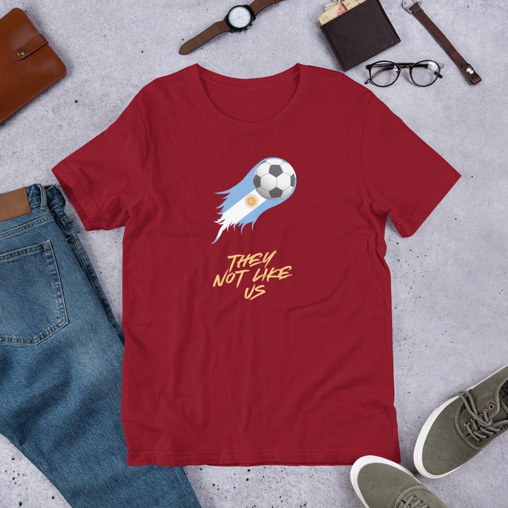 Argentina Futbol Not like Us t-shirt - Passport Outfitters Apparel
