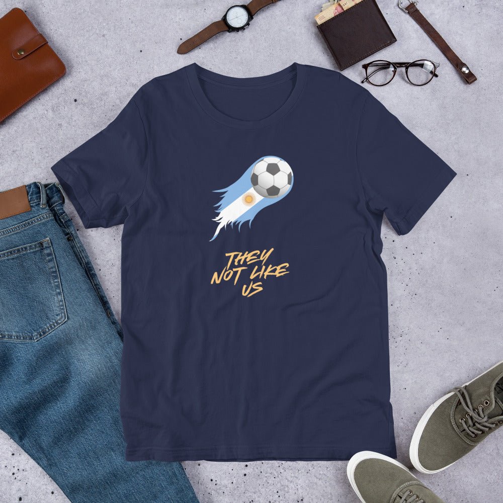 Argentina Futbol Not like Us t-shirt - Passport Outfitters Apparel