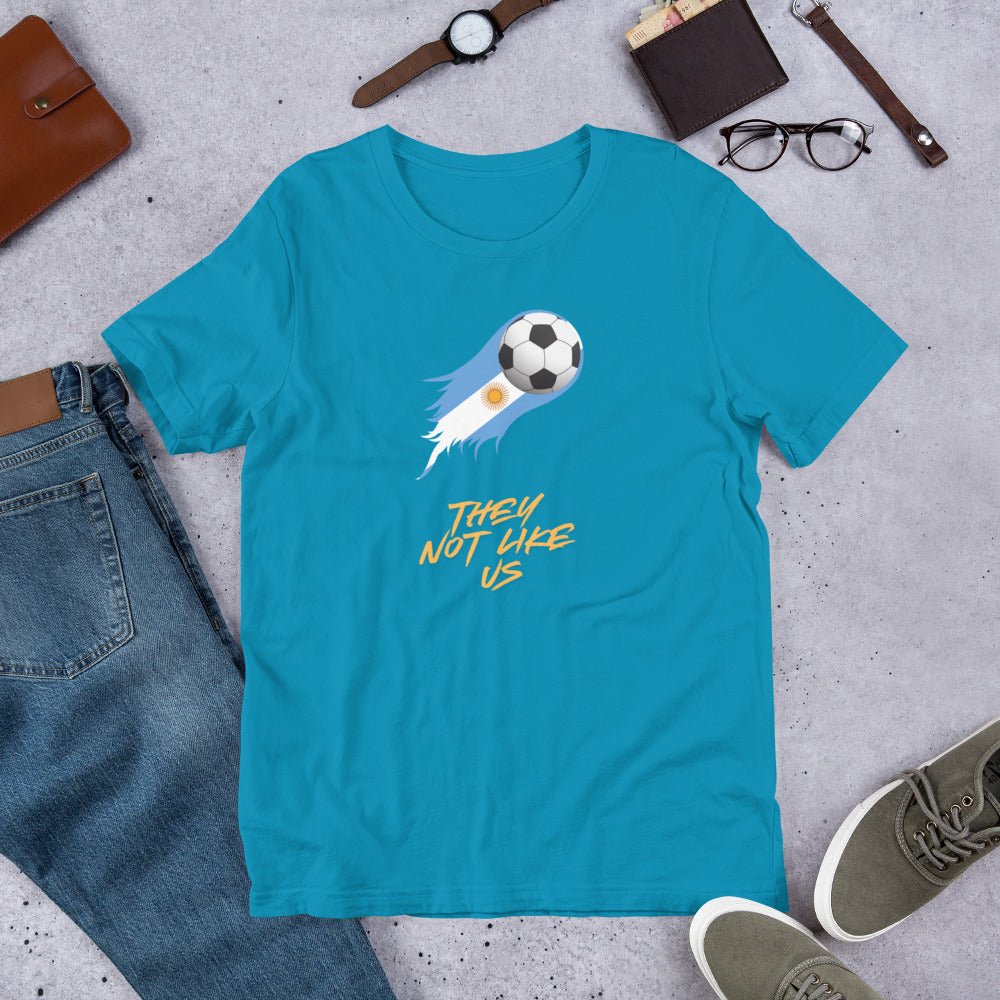 Argentina Futbol Not like Us t-shirt - Passport Outfitters Apparel