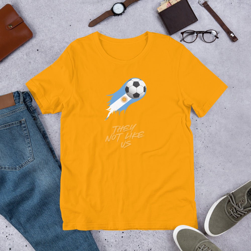 Argentina Futbol Not like Us t-shirt - Passport Outfitters Apparel