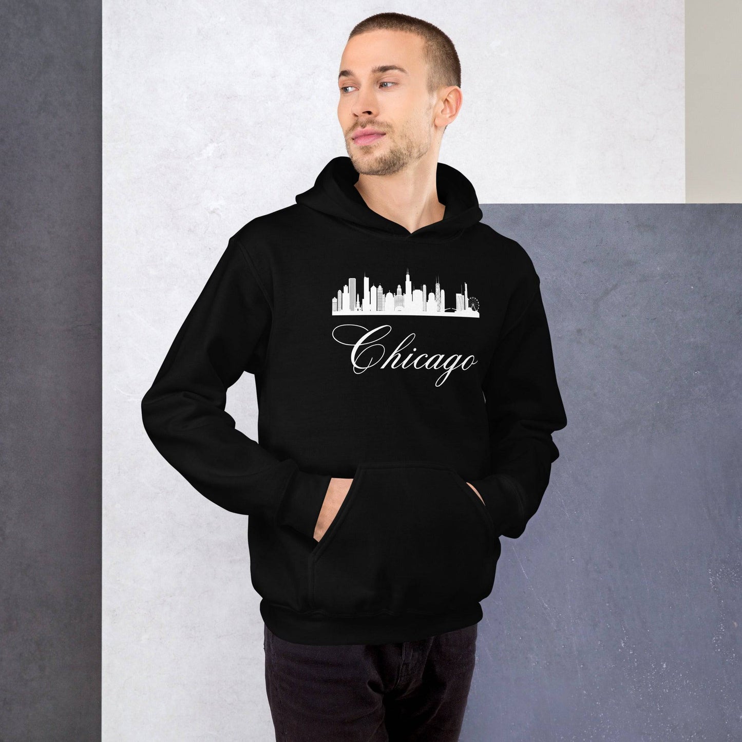 Chicago Skyline Unisex Hoodie - Passport Outfitters Apparel
