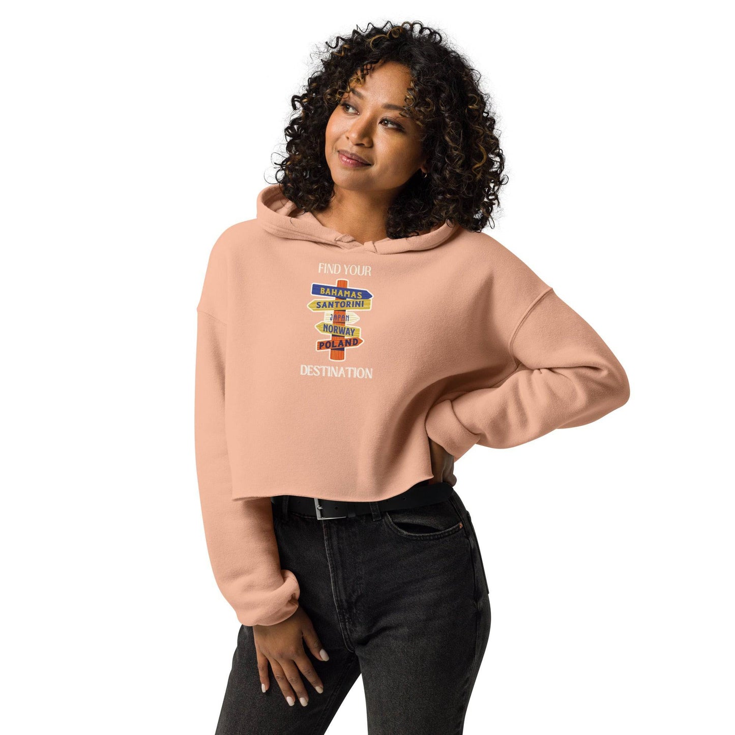 Destinations Crop Hoodie - Passport Outfitters Apparel