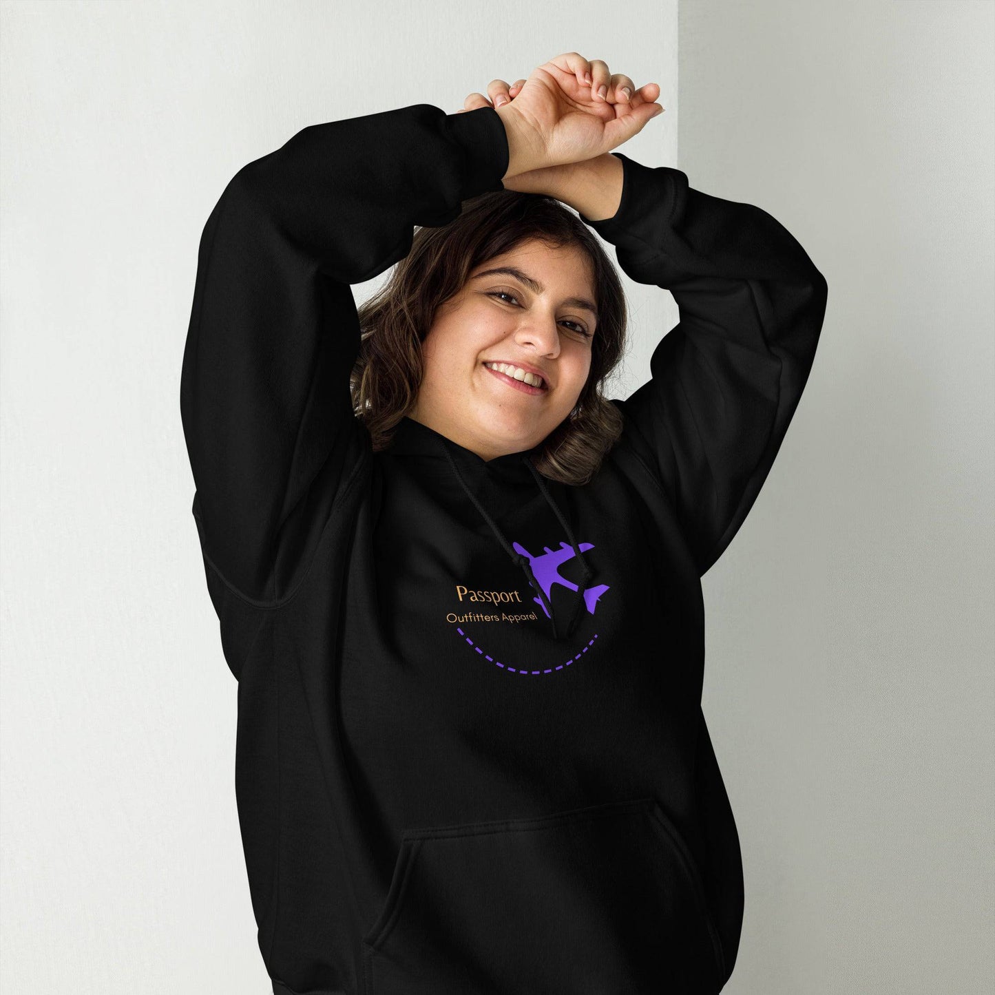 Passport Outfitters Hoodie (Purple - Gold) - Passport Outfitters Apparel