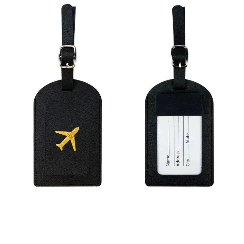 Travel Essentials PU Leather Luggage Tag Suitcase Identifier, Passport Holder Wallet - Passport Outfitters Apparel