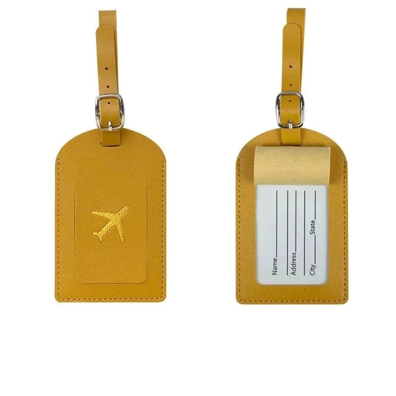 Travel Essentials PU Leather Luggage Tag Suitcase Identifier, Passport Holder Wallet - Passport Outfitters Apparel