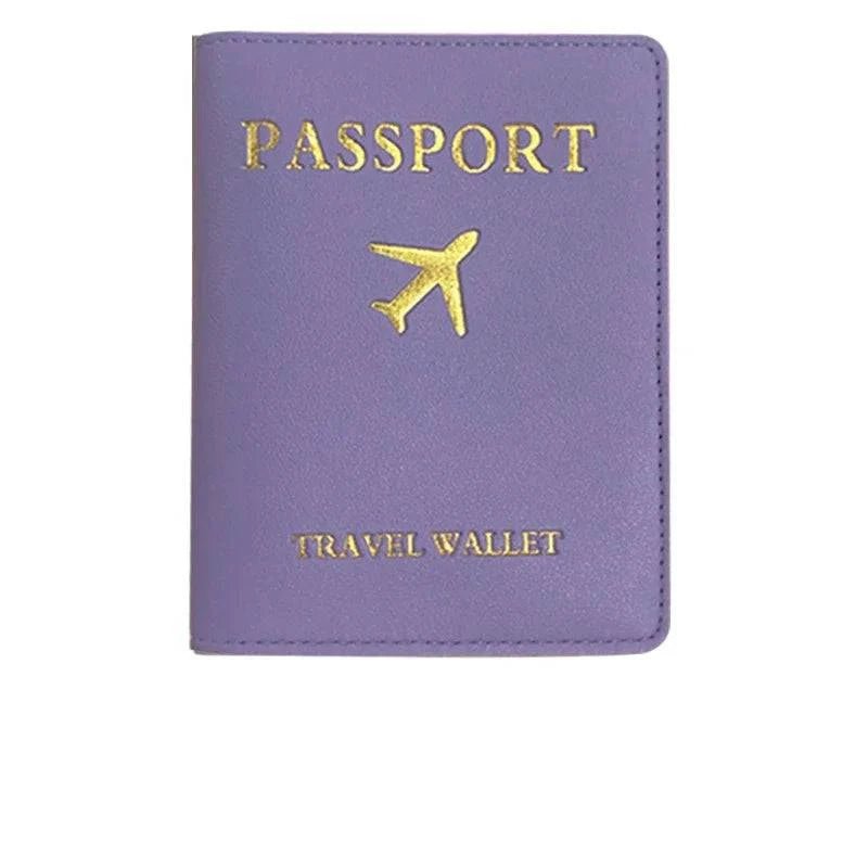 Travel Essentials PU Leather Luggage Tag Suitcase Identifier, Passport Holder Wallet - Passport Outfitters Apparel