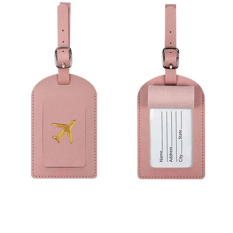 Travel Essentials PU Leather Luggage Tag Suitcase Identifier, Passport Holder Wallet - Passport Outfitters Apparel