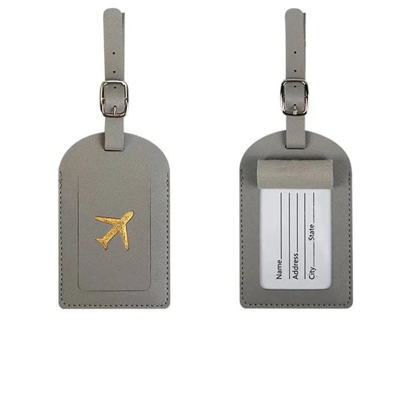 Travel Essentials PU Leather Luggage Tag Suitcase Identifier, Passport Holder Wallet - Passport Outfitters Apparel