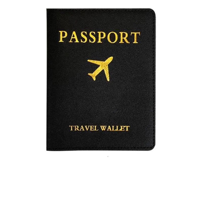 Travel Essentials PU Leather Luggage Tag Suitcase Identifier, Passport Holder Wallet - Passport Outfitters Apparel
