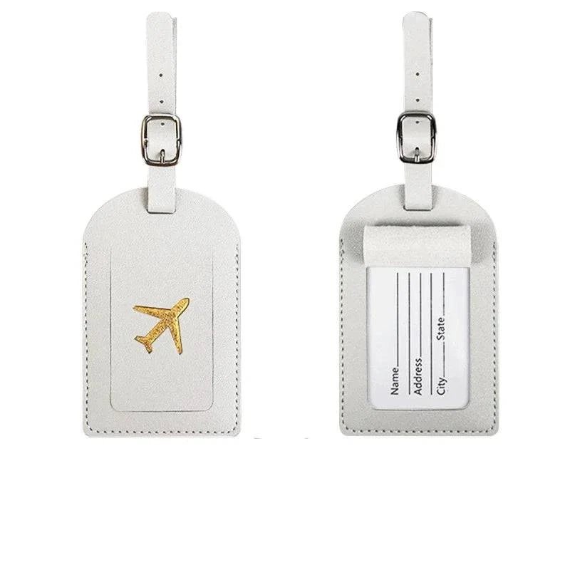 Travel Essentials PU Leather Luggage Tag Suitcase Identifier, Passport Holder Wallet - Passport Outfitters Apparel