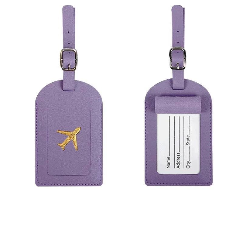 Travel Essentials PU Leather Luggage Tag Suitcase Identifier, Passport Holder Wallet - Passport Outfitters Apparel