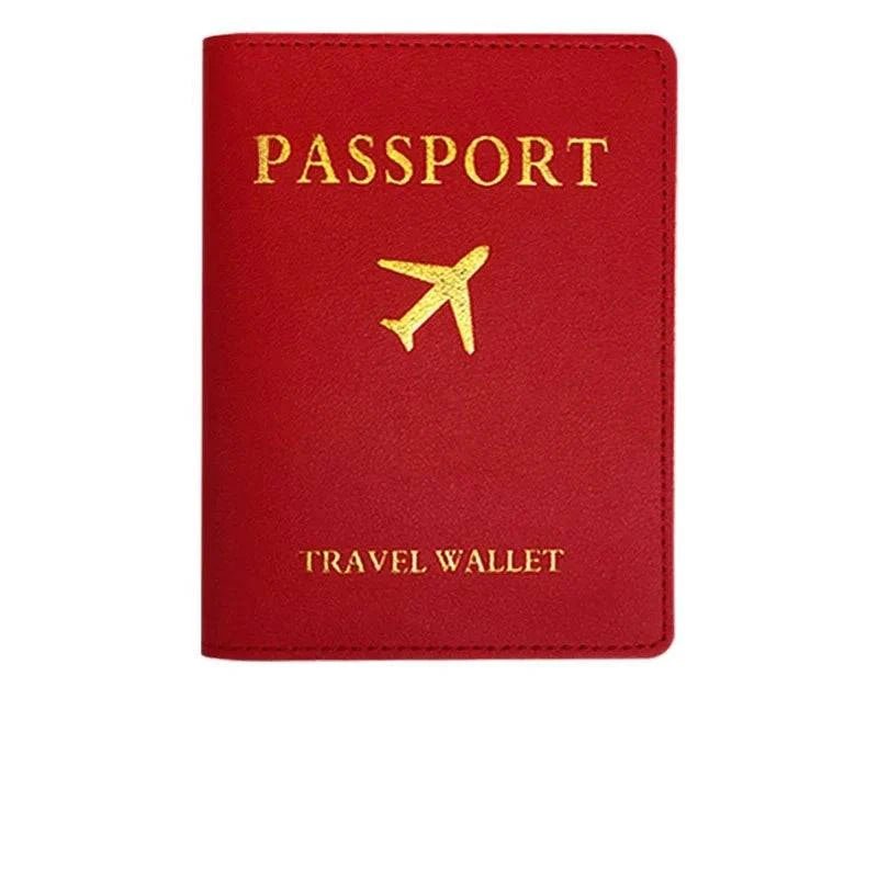 Travel Essentials PU Leather Luggage Tag Suitcase Identifier, Passport Holder Wallet - Passport Outfitters Apparel
