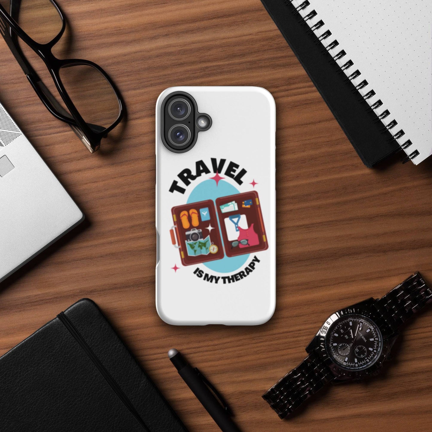 Travel Is my Therapy Case for iPhone® - Passport Outfitters Apparel