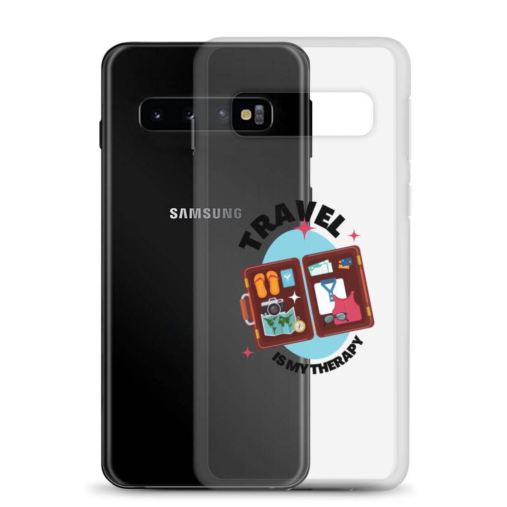 Travel is My Therapy Clear Case for Samsung® - Passport Outfitters Apparel