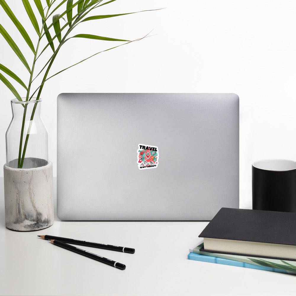 Travel is my Therapy stickers - Passport Outfitters Apparel