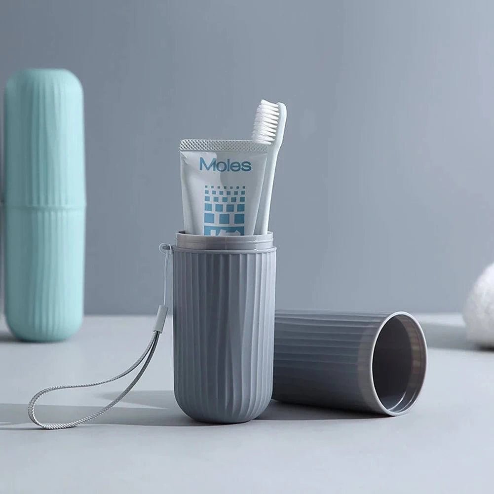 Travel Portable Toothbrush Cup Bathroom Toothpaste Holder Storage Case Box Organizer Travel Toiletries Storage Cup New Creative - Passport Outfitters Apparel