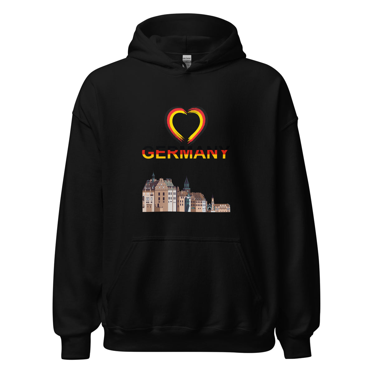 Germany Heart Hoodie by Passport Outfitters