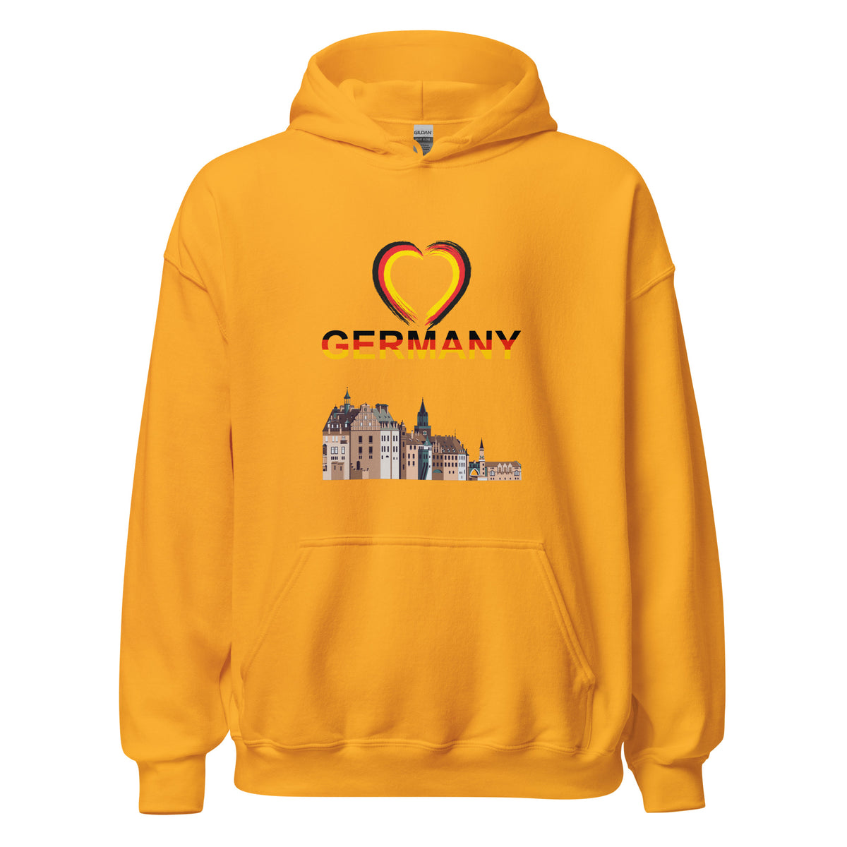 Germany Heart Hoodie by Passport Outfitters