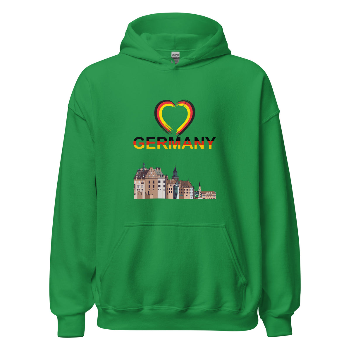 Germany Heart Hoodie by Passport Outfitters