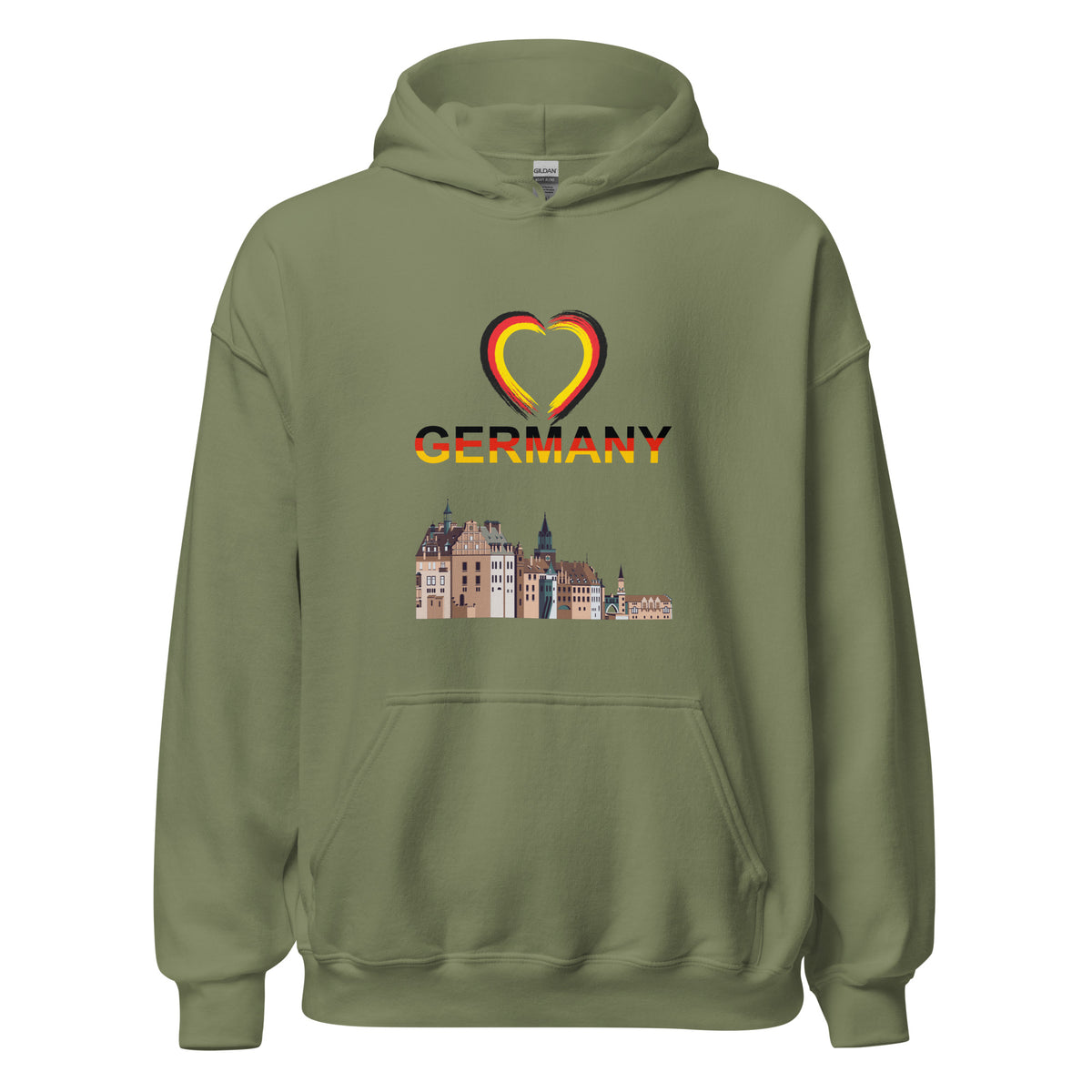Germany Heart Hoodie by Passport Outfitters