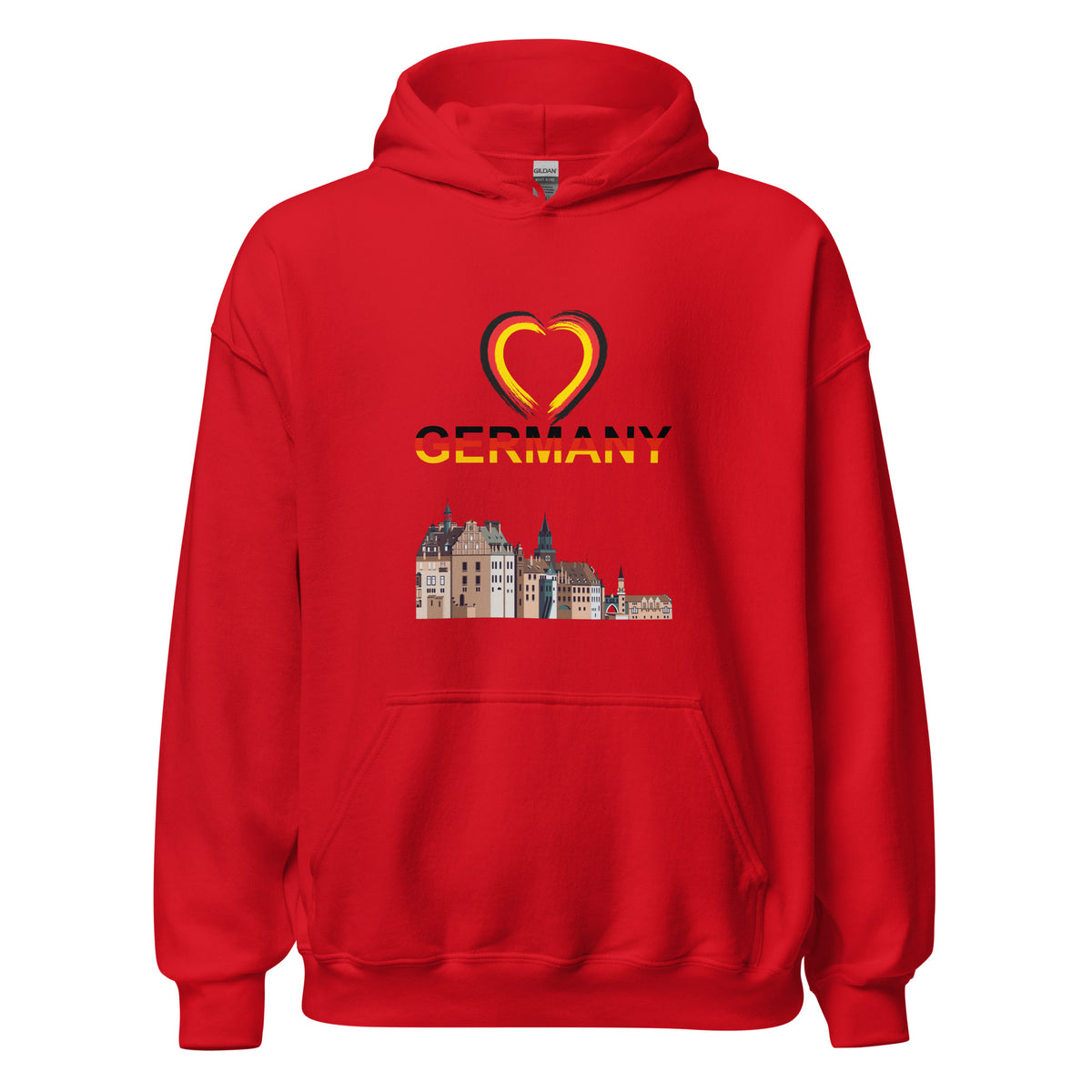 Germany Heart Hoodie by Passport Outfitters