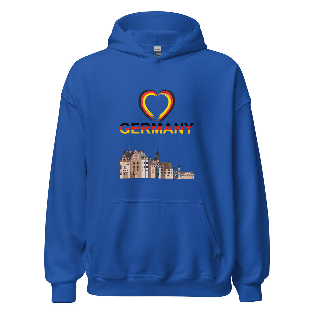 Germany Heart Hoodie by Passport Outfitters
