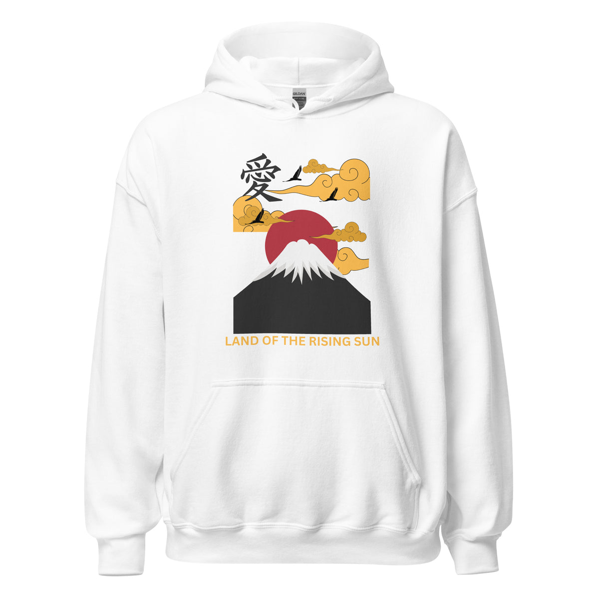 "Land Of The Rising Sun" Mt. Fuji Heavyweight Hoodie by Passport Outfitters