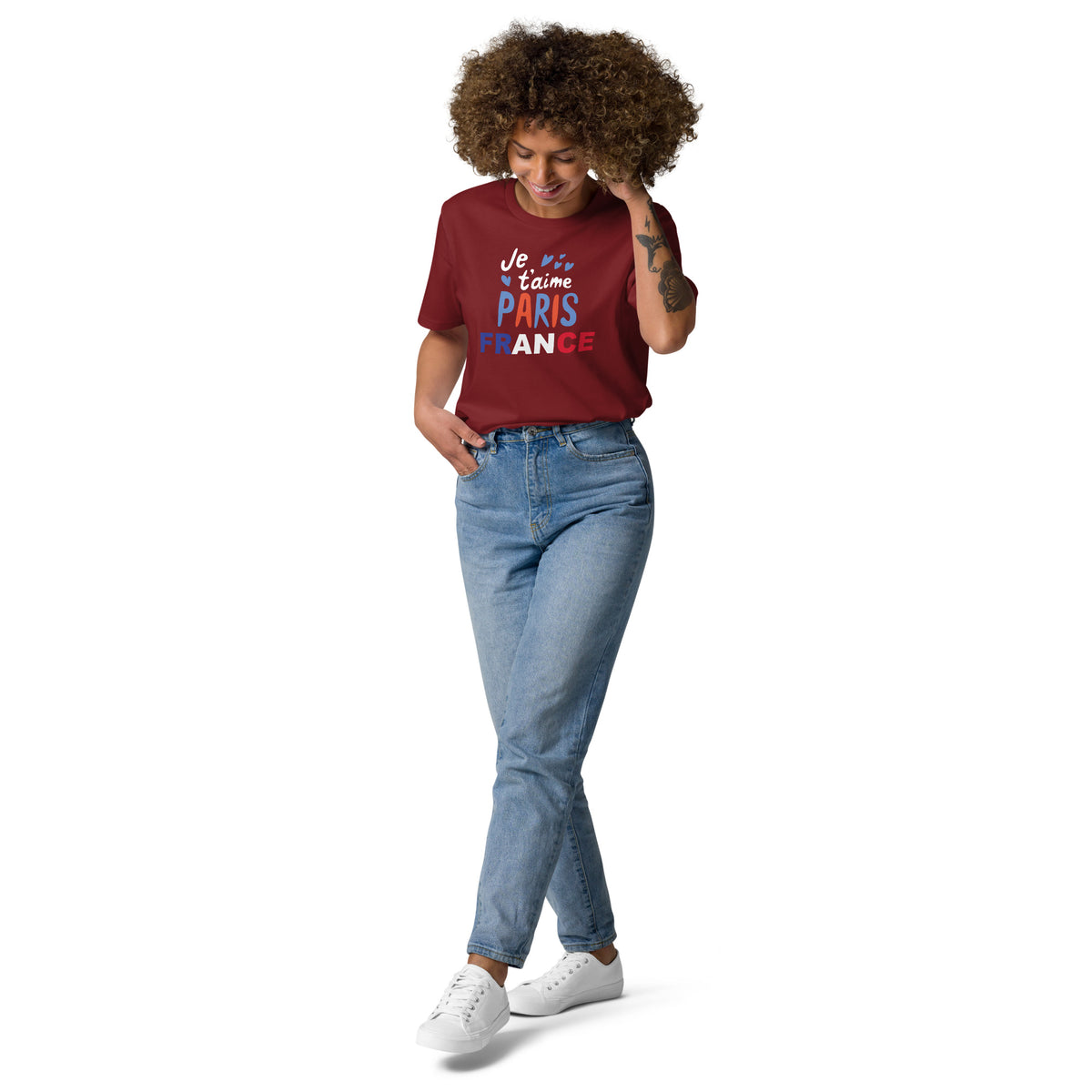 Paris France Unisex organic cotton t-shirt by Passport Outfitters
