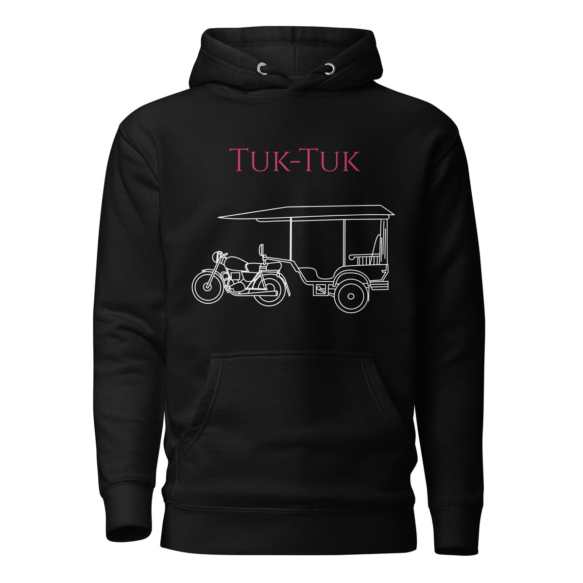 Tuk-Tuk Travel Hoodie – Red & White Edition by Passport Outfitters